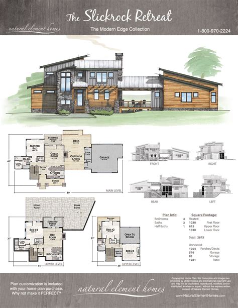 Modern Rustic House Floor Plans - Mountain or rustic home plans are ...