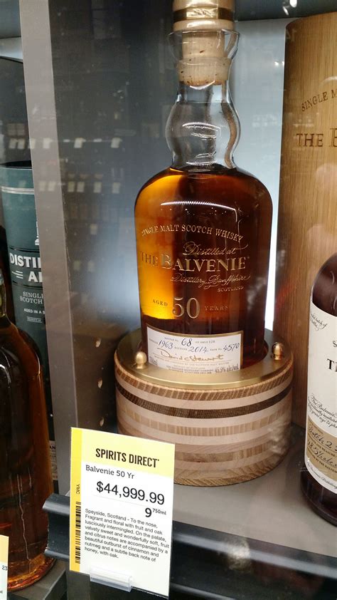 $44,999 50 year Balvenie Scotch whisky : r/mildlyinteresting