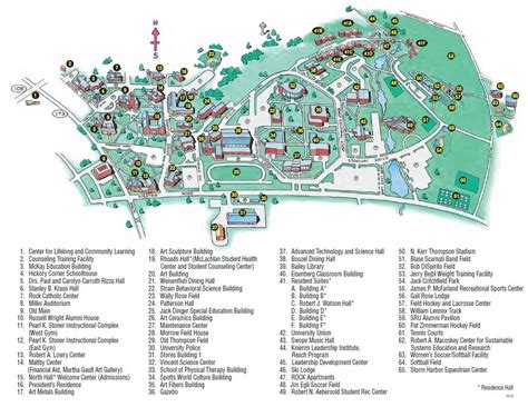 Slippery Rock University Campus Map - United States Map