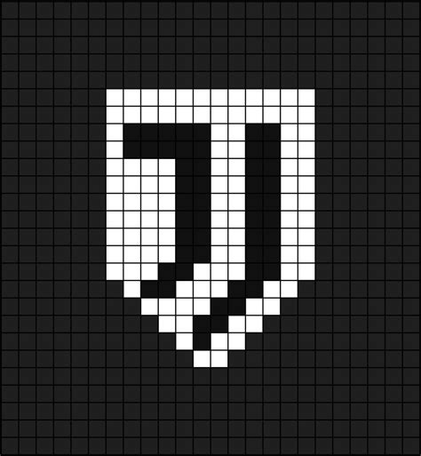 A pixel art template of the Juventus football club (short for F.C) logo. Soccer Sports, Football ...