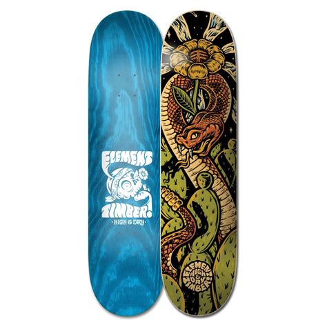 Tabla Skate Element Timber High Dry Snake 8.5 + Lija