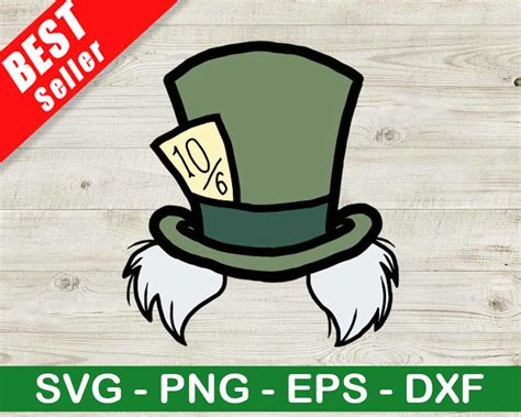 Mad Hatter Hat SVG, Alice In The Wonderland SVG, Disney SVG