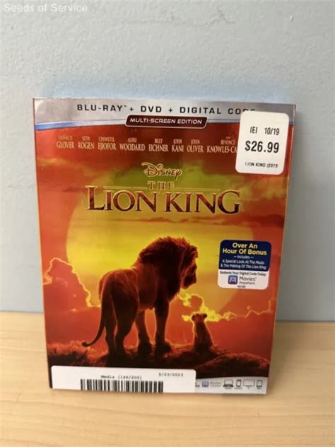 THE LION KING 2019 Blu ray DVD Digital 2019 $26.99 - PicClick