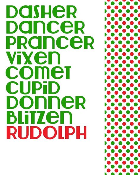 Image result for reindeer names | School holiday party, Reindeer names, Reindeer