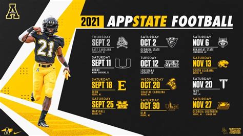 App State Football Schedule 2024 Printable - Fran Malinde