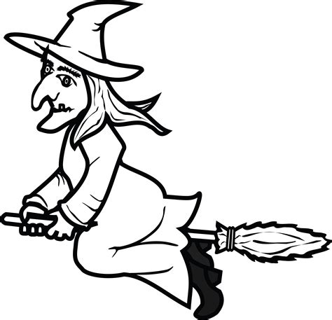 Witch Clipart Black And White Ideas | Clipart black and white, Witch clipart, Cartoon witch