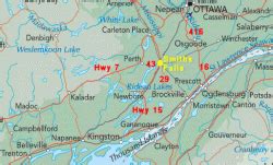 Directions to Smiths Falls Ontario.