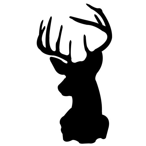 Deer Antler Silhouette - ClipArt Best