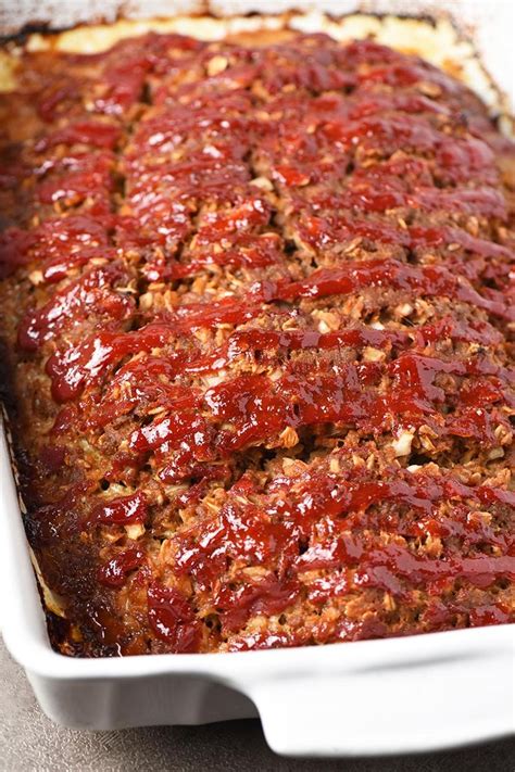 How to make the best meatloaf recipe with oatmeal and ground beef. Simple, easy,… | Good ...