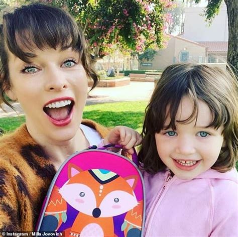 Milla Jovovich and her husband STILL share a bed with their four-year ...