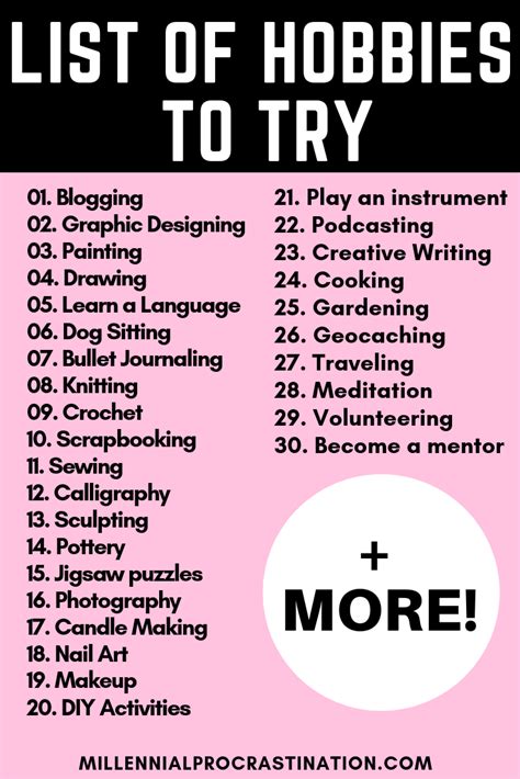 The Best 50 Cheap And Interesting Hobbies (2019) | SammyC | Hobbies to try, List of hobbies to ...