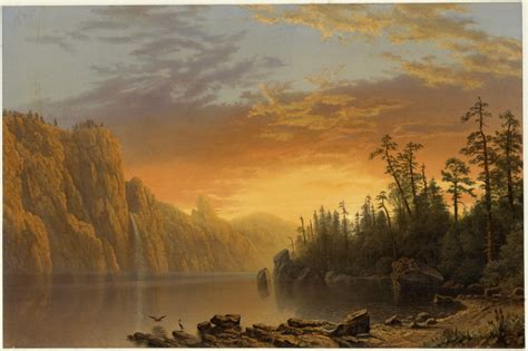 *Sunset (California Scenery)* by Albert Bierstadt, 1864. One of the foremost Hudson River school ...