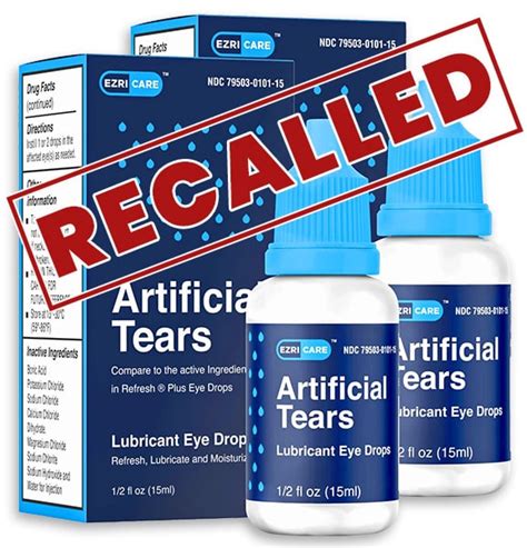 Ezricare Eye Drops Infection Lawyer | Artificial Tears Recall Lawsuit ...