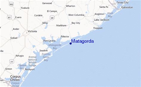 Matagorda Beach Map