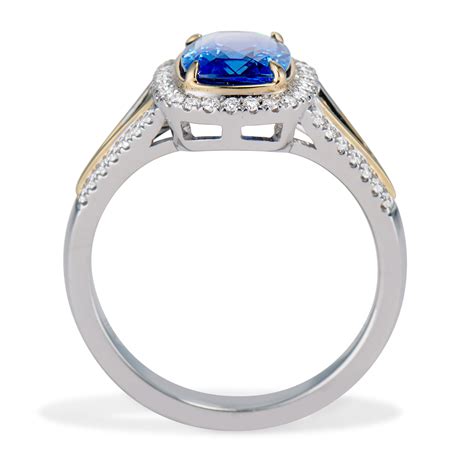 Cushion Cut Sapphire Ring - Brown Goldsmiths