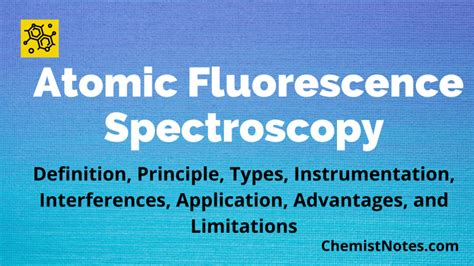 Atomic Fluorescence Spectroscopy: Principle, Instrumentation, and 7 Reliable Applications ...