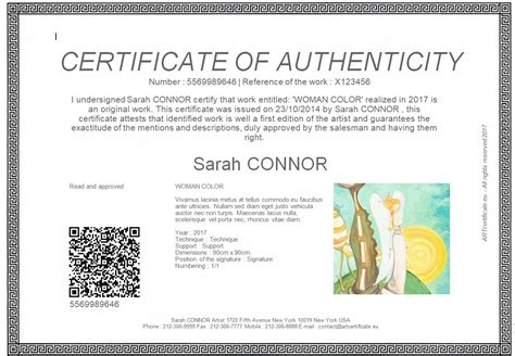 Certificate of Authenticity: Templates, Design Tips, Fake Detection