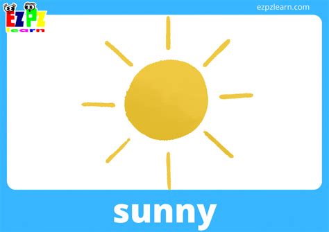 Animated Weather Flashcards with Words - Ezpzlearn.com