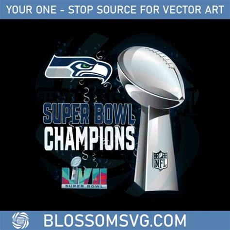 Seattle Seahawks Super Bowl LVII 2023 Champions PNG Sublimation Designs