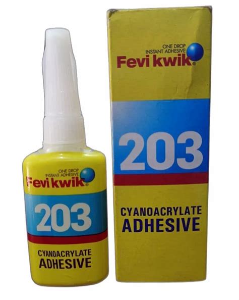 Fevikwik 203 Cyanoacrylate Adhesive, 40 g at Rs 45/piece in New Delhi | ID: 2849896127548