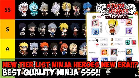 Tier List Ninja Heroes New Era & Quality Ninja SSS+Skill!! - YouTube