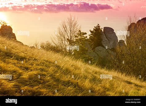 Mountain autumn sunrise Stock Photo - Alamy