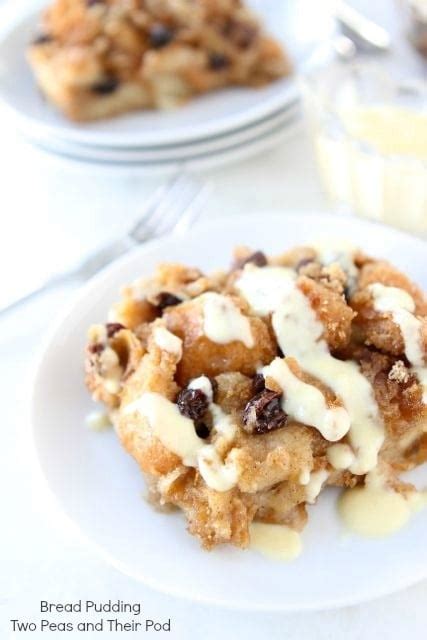 Bread Pudding with Vanilla Custard Sauce | Bread Pudding Recipe