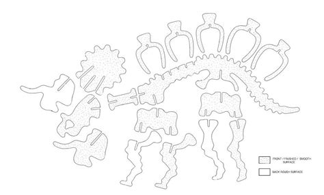 Picture of CUT OUT THE SKELETON UNITS Dinosaur Pen, Dinosaur Skeleton, Step2, Pen Holders ...