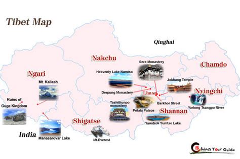 Tibet Maps, Tibet Tourist Map, Regional Map, Travel Map, Lhasa Map ...