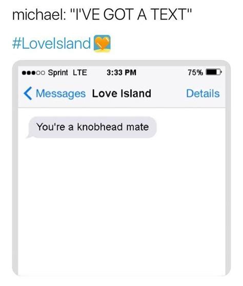 Pin by Christina Cannilla on love island memes | Love island, Messages ...