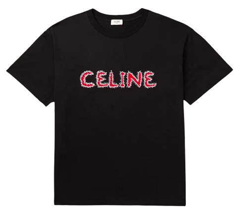 Celine Logo-Print Embellished Cotton-Jersey T-Shirt | WHAT’S ON THE STAR?