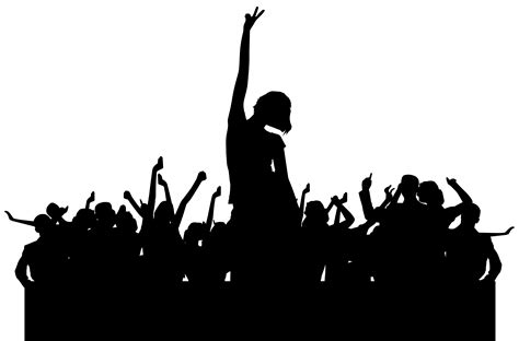 Concert Crowd Silhouette Png Clip Art Library - vrogue.co
