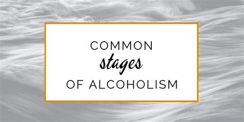 Alcoholism stages, the descent, realisation and recovery [worksheet]