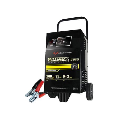 Schumacher 12-Volt Fully Automatic Wheel Battery Charger with Engine ...