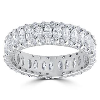 2 5/8ct Marquise Diamond Eternity Ring 14K White Gold