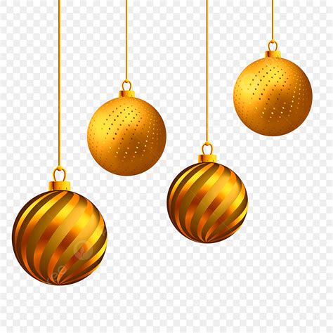 Des Boules De Noël En Or PNG , Boules De Noël, Boule De Noel, Boule De ...