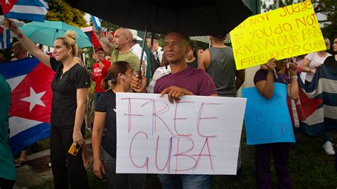 Collier County Cuban community hold rally in support of their Cuban countrymen