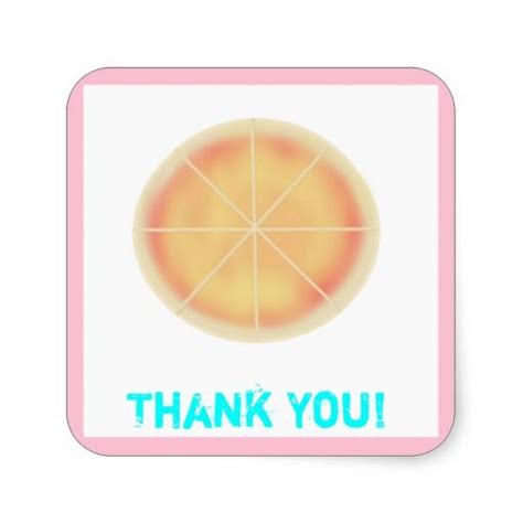 Thank You! Pizza Design on Stickers | Pizza design, Thank you stickers ...