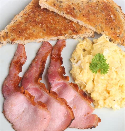 Scrambled Eggs And Bacon Stock Image - Image: 6521291
