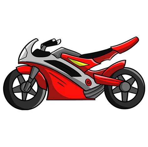 How to Draw a Motorcycle - Really Easy Drawing Tutorial | Motorcycle ...