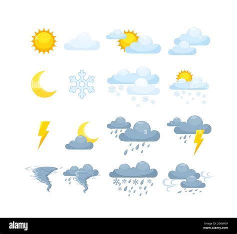 Weather condition sunny, rainy, cloudy thunderstorm day phone display Stock Vector Image & Art ...