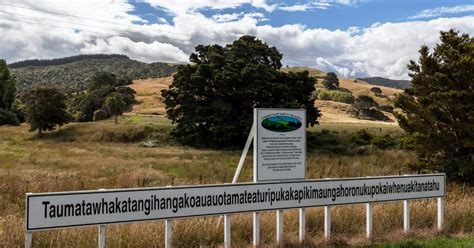 Town with the longest name in New Zealand