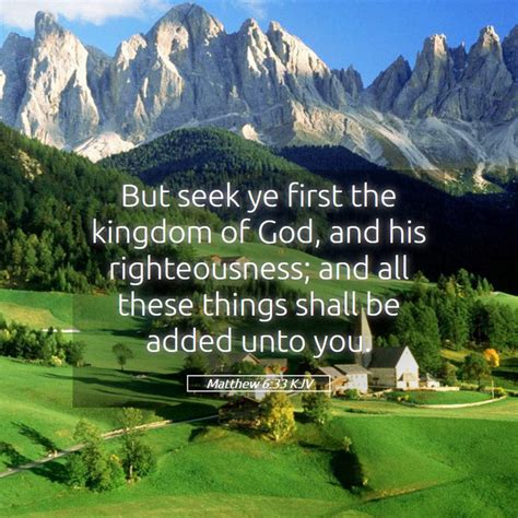 Matthew 6:33 KJV Bible Verse Images