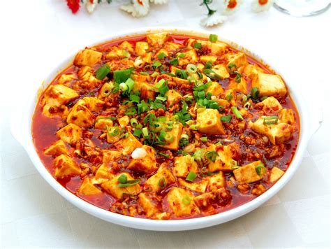 Sichuan: 麻婆豆腐 Mapo Doufu - Braised Spicy Tofu with Minced Pork | อาหาร