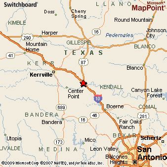 Comfort, Texas Area Map & More