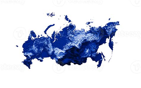 Russia map with the flag Colors Shaded relief map 3d illustration ...