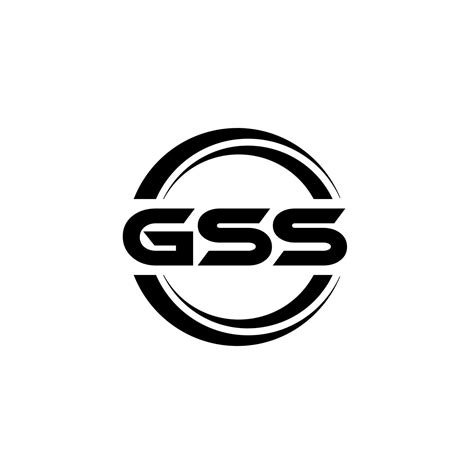 GSS letter logo design in illustration. Vector logo, calligraphy ...