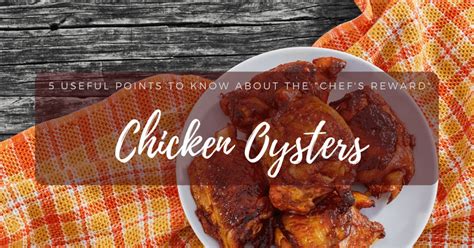 What is Chicken Oyster and Why It is Chef's Favorite Part?