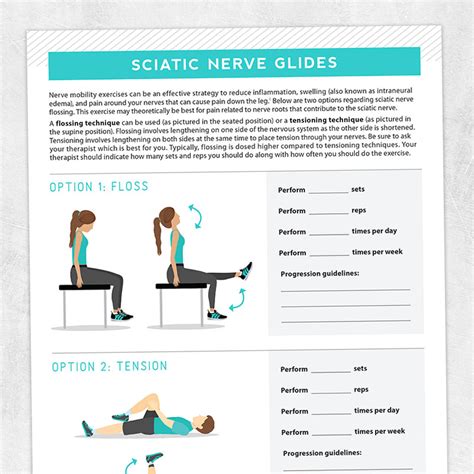 Sciatic Nerve Glides – Adult and pediatric printable resources for ...