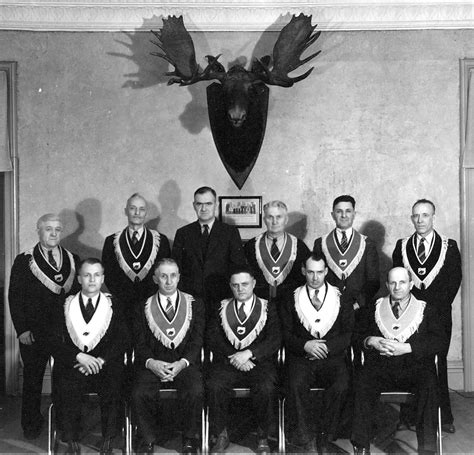 1940 MOOSE LODGE OFFICERS - Historical Albion, Michigan